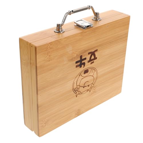 KONTONTY Mahjong Box aus Holz Elegante Handtragetasche für Reisen und Versammlungen KONTONTY Mahjong Box aus Holz Elegante Handtragetasche für Reisen und Versammlungen von KONTONTY