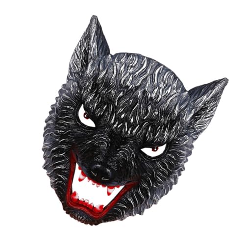 KONTONTY Maske Make-up-Brille Tierkostüm halloween mask hallowen masks Outfit eine Sonnenbrille osterdeko versorgung Unisex-Gesichtsabdeckung tierischer Wolf Requisiten Zubehör Kleidung von KONTONTY