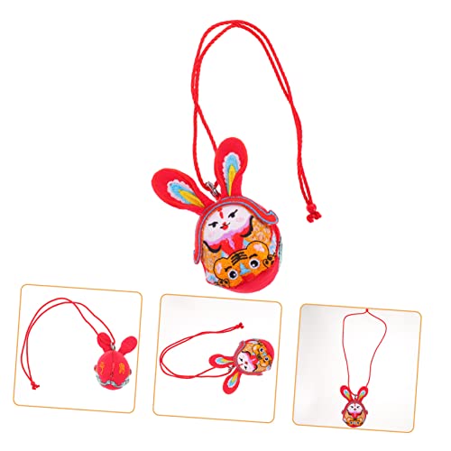 KONTONTY Maskottchen-Puppe Sternzeichen Hase Puppe Plüschkaninchenspielzeug Sternzeichen Tierpuppe Hasenjahr Gefülltes Hasenspielzeug Hasen Stofftiere Ausgestopfter Hase Baumwolle von KONTONTY