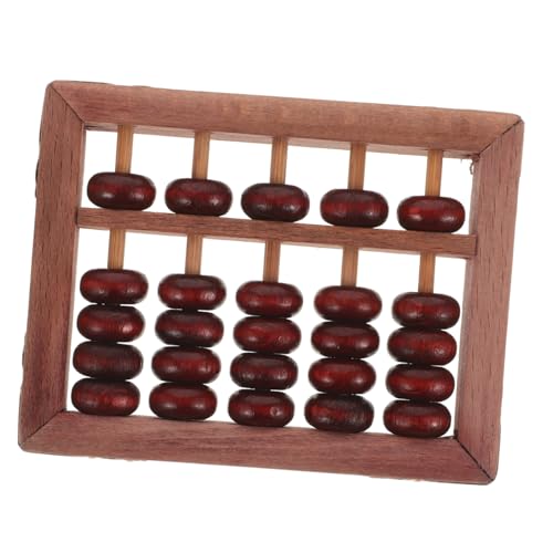 KONTONTY Massive Holzabakus Lehrmittel zählen Berechnung Vintage Abakus berechnen Lernen, Frames zu zählen Abakus aus Holzperlen Abakus Buche von KONTONTY