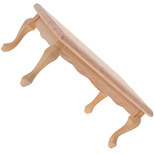 KONTONTY Maßstab Echt Holz Tee Tisch Modell Mini Beistelltisch Dekoration Langlebig und Realistisch für Puppenhaus Wohnzimmer Zubehör KONTONTY Maßstab Echt Holz Tee Tisch Modell Mini Beistelltisch Dekoration Langlebig und Realistisch für Puppenhaus Wohnzimmer Zubehör von KONTONTY