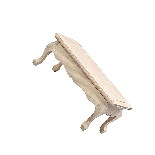 KONTONTY Maßstab Holzmodell Eleganter DIY Miniaturmöbel Beistelltisch für Puppenhaus und Szene Dekoration Handgefertigt Realistisch Geeignet für Sammler KONTONTY Maßstab Holzmodell Eleganter DIY Miniaturmöbel Beistelltisch für Puppenhaus und Szene Dekoration Handgefertigt Realistisch Geeignet für Sammler von KONTONTY