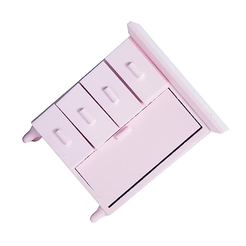 KONTONTY Maßstab Puppenhaus Möbel Modell DIY Miniatur Möbelstück Kompakter Mini Schrank Rosa Detailgetreues Puppenhaus Zubehör für Bastler und Dekoration KONTONTY Maßstab Puppenhaus Möbel Modell DIY Miniatur Möbelstück Kompakter Mini Schrank Rosa Detailgetreues Puppenhaus Zubehör für Bastler und Dekoration von KONTONTY