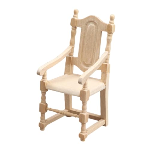 KONTONTY Maßstab Puppenhaus Möbel Modell Handgefertigter Mini Sessel Dekorativ für Puppenhaus Miniaturhaus Kleine Wohnszene Mini Möbelstück von KONTONTY