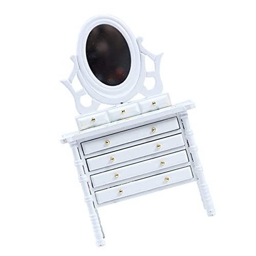 KONTONTY Maßstab Weißer Mini Kleiderschrank Puppenhaus Möbel Miniaturmöbel Dekoration für Puppenhaus Schlafzimmer Wohnzimmer Zubehör KONTONTY Maßstab Weißer Mini Kleiderschrank Puppenhaus Möbel Miniaturmöbel Dekoration für Puppenhaus Schlafzimmer Wohnzimmer Zubehör von KONTONTY