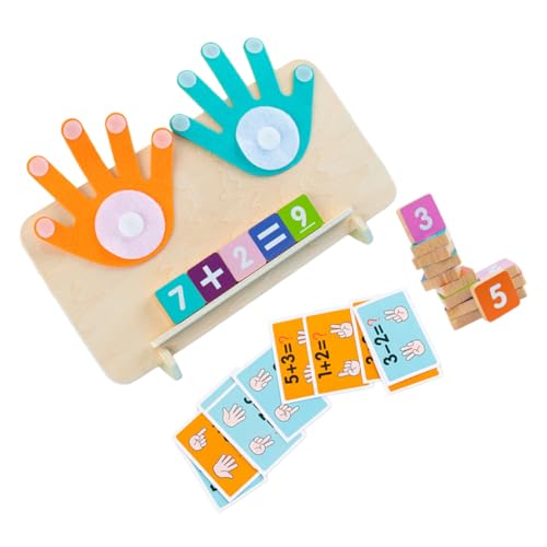KONTONTY Mathematik Lernspielzeug für Montessori Addition und Subtraktion Spiel Zahlen Zählen und Rechnen Üben von Kognitiver Entwicklung und Hand Auge Koordination Geeignet für Vorschule von KONTONTY
