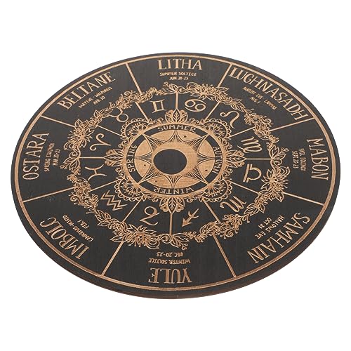KONTONTY Metaphysisches Pendelbrett Kunstvoll Gravierten Sternzeichenmustern Wahrsagebrett für Wünschelruten Spirituelles Divinations Tool Dekoratives Altarstück für KONTONTY Metaphysisches Pendelbrett Kunstvoll Gravierten Sternzeichenmustern Wahrsagebrett für Wünschelruten Spirituelles Divinations Tool Dekoratives Altarstück für von KONTONTY