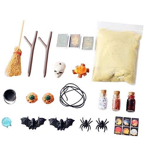 KONTONTY Micro Landschaft Modell Detailreiches Puppenhaus Zubehör Gruselige Festliche Szenerie für DIY Basteln und Halloween Party von KONTONTY