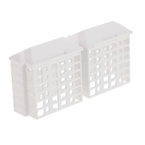 KONTONTY Mini -Architekturmodell Boden für klein Ziegel Landschaftszubehör simulierte Gebäudemodelle Mini-Gebäudemodelle Miniaturgebäude Simulationsgebäude Plastik Weiß von KONTONTY