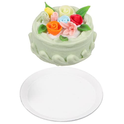 KONTONTY Mini-Cupcakes Dekorationszubehör für Puppenhäuser künstliches Dessertdekor Spielzeug Modelle Kuchenverzierungen Gefälschte Hochzeitstorten Essen Spielen Harz von KONTONTY