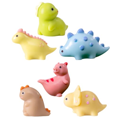 KONTONTY 6er-Pack Mini-Dinosaurier-Spielzeug Kunstharz Gartendekoration Landschafts-Dinosaurier-Figuren Entzückend Und Realistisch KONTONTY 6er-Pack Mini-Dinosaurier-Spielzeug Kunstharz Gartendekoration Landschafts-Dinosaurier-Figuren Entzückend Und Realistisch von KONTONTY