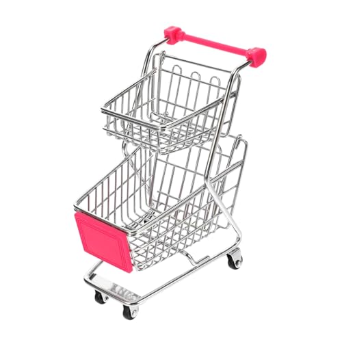 KONTONTY Mini Einkaufswagen Mini Einkaufskorb Für Doppelschichtiger Handwagen Aus Einkaufswagen Für Rollenspiele Und Aufbewahrung Kaufladen Zubehör Für Ab 3 Jahren Shopping Cart KONTONTY Mini Einkaufswagen Mini Einkaufskorb Für Doppelschichtiger Handwagen Aus Einkaufswagen Für Rollenspiele Und Aufbewahrung Kaufladen Zubehör Für Ab 3 Jahren Shopping Cart von KONTONTY