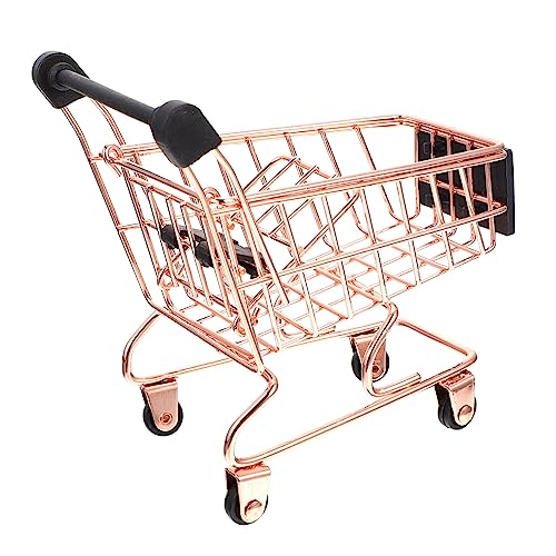 KONTONTY Mini Einkaufswagen für Simulation Trolley Roségold für Rollenspiele Fördert die Fantasie und Unabhängigkeit für Kleinkinder und Junge KONTONTY Mini Einkaufswagen für Simulation Trolley Roségold für Rollenspiele Fördert die Fantasie und Unabhängigkeit für Kleinkinder und Junge von KONTONTY