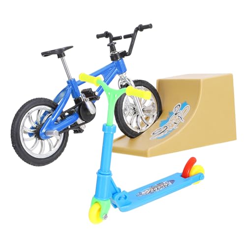 KONTONTY Mini Finger Scooter aus Langlebigem Kunststoff und Aluminiumlegierung Fördert Fingerkoordination und Geschicklichkeit Stressabbau durch Fingersport für Eltern Junge Mädchen Spiele von KONTONTY