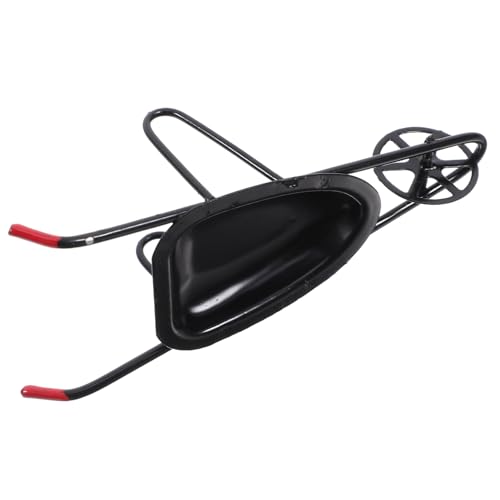 KONTONTY Mini -Gartenwerkzeugwagen mini Puppenhauswagen Lebendige Miniaturwagen-Modell Zubehör für Puppenhäuser klein winzig Mini-Gartenwagen-Modell Wagenmodelle Eisen Black von KONTONTY
