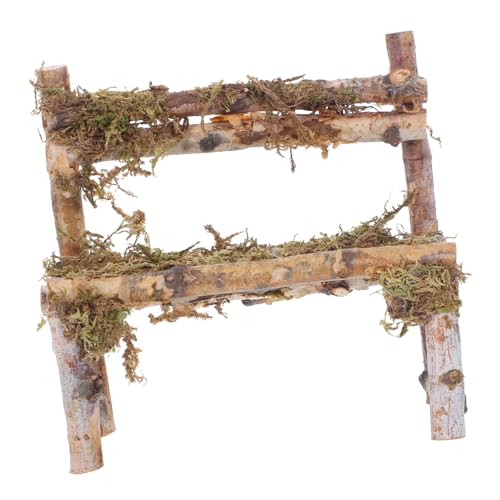KONTONTY Miniatur Holzstuhl Für Puppenhäuser Handgefertigte Realistische Dekoration Für Miniaturszenen Kleine Sitzgelegenheit Aus Birkenholz Als Gartenmöbel Und Wohnaccessoire von KONTONTY