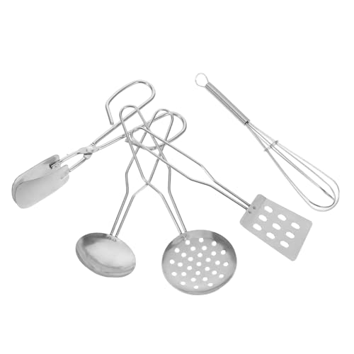 KONTONTY Mini Kinderküchenutensilien Set Realistische Kochspielzeuge Teiliges Miniatur Küchenwerkzeugspielset für Kleinkinder Feinmotorik und Kreatives Rollenspiel von KONTONTY