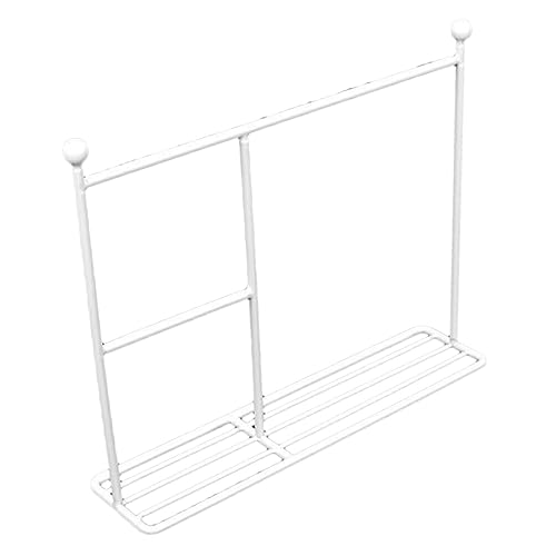 KONTONTY Mini Kleiderständer für Puppen Puppenbekleidungsregal Weißes Hängeregal für Puppenmöbel und Spielzeugdekoration von KONTONTY