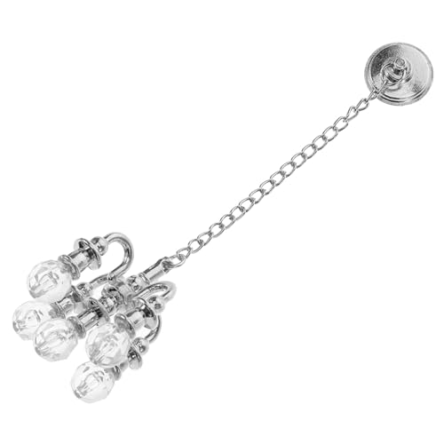 KONTONTY Mini -Kronleuchter Ornamente Lichter Miniatur winzig Nachahmung Dekoration Decke Mini-Hausversorgung Möbelverzierung Lampenmodell kleine Hängelampe Legierung von KONTONTY