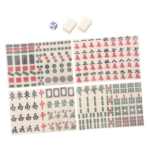 KONTONTY Mini Mahjong Set Tragbares Leichtes Reise Mahjong Kit mit Klarer Drucktechnik Feiner Verarbeitung Klassischem Tischspiel für Party und Zuhause Entspannendes Spiel und Koordination KONTONTY Mini Mahjong Set Tragbares Leichtes Reise Mahjong Kit mit Klarer Drucktechnik Feiner Verarbeitung Klassischem Tischspiel für Party und Zuhause Entspannendes Spiel und Koordination von KONTONTY