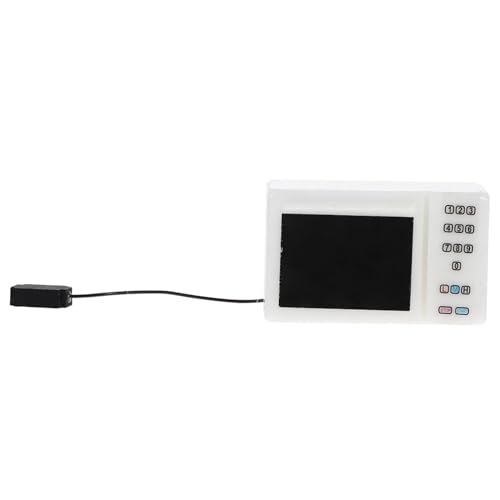 KONTONTY Mini Mikrowelle Retro Mikrowelle Mikrowellen Mikrowellenherde Spielzeugofen Miniatur Mikrowelle Kinderspielzeug Mikrowelle Puppenhausküche Puppenhausherd Rollenspielküche von KONTONTY