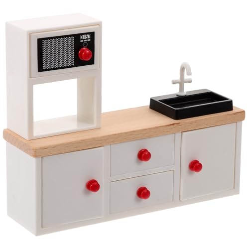 KONTONTY Mini-waschbecken Aus Holz Im Maßstab 1:12 Realistischer Miniatur-küchenschrank Für Puppenhaus- Mini- -waschbecken- KONTONTY Mini-waschbecken Aus Holz Im Maßstab 1:12 Realistischer Miniatur-küchenschrank Für Puppenhaus- Mini- -waschbecken- von KONTONTY