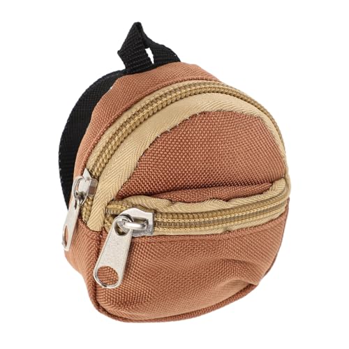 KONTONTY Mini Puppenrucksack Reißverschluss für Mädchen Süße Schulrucksäcke für Puppen Tragbar und Leicht Einzigartiges Design für Kreatives und Puppenzubehör von KONTONTY