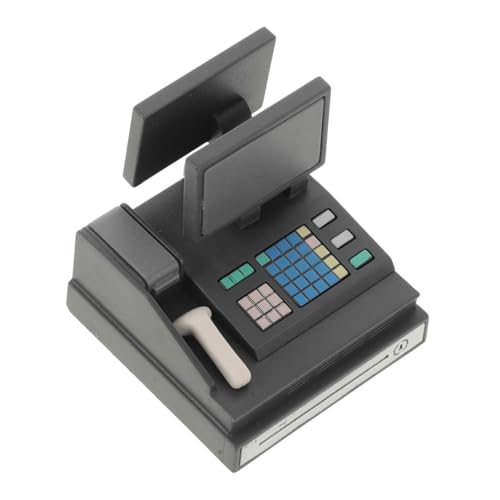 KONTONTY Miniatur-supermarkt-Szene Requisiten Puppenhaus Registrierkasse Spielzeug Scanner Kinder Spielzeug Registrierkasse Set von KONTONTY