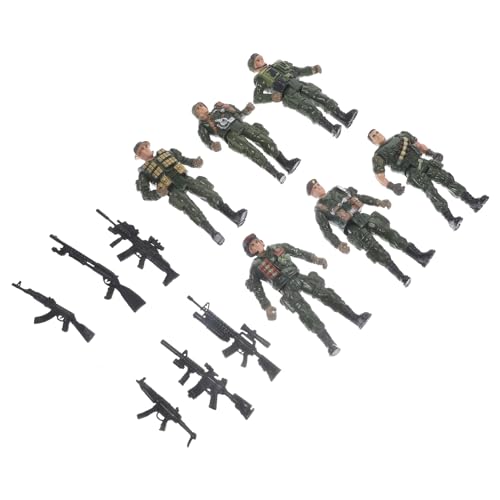 KONTONTY Miniatur-soldatenstatuen 6 Detaillierte Modelle Für Jungen Und Mädchen Und Sammler von KONTONTY