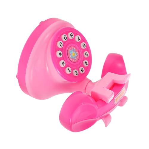KONTONTY Spielzeugtelefon Für Kinder Vintage-wählscheibentelefon Retro Schnurgebundenes Festnetztelefon Simulationstelefon Frühpädagogisches Rollenspiel Interaktives Vintage Pink KONTONTY Spielzeugtelefon Für Kinder Vintage-wählscheibentelefon Retro Schnurgebundenes Festnetztelefon Simulationstelefon Frühpädagogisches Rollenspiel Interaktives Vintage Pink von KONTONTY