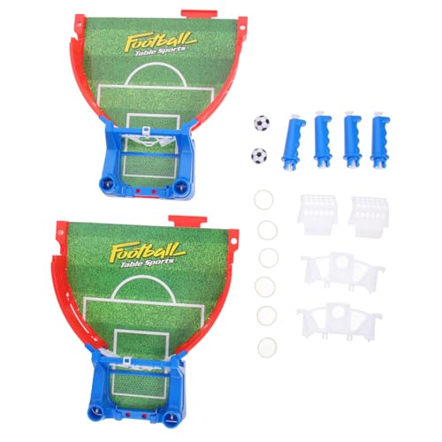 KONTONTY Mini Tischfußballspiel Interaktives Tischsoccer aus Hochwertigem Material Fördert Hand Auge Koordination Kompakt und Leicht für Familie als für Geburtstag und Fest von KONTONTY