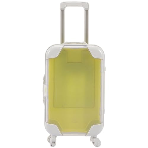 KONTONTY Mini Trolley Koffer Puppe Miniatur Gepäck Mini Einkaufswagen Kleinkind Für Mädchen Für Kleinkinder Mädchen B Spielzeughaus Mini Mädchen Kunststoff von KONTONTY