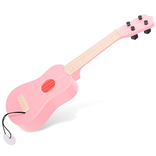 KONTONTY Mini-Ukulele kleines Gitarrenmodell Spielzeug für Babys kindergitarre Kinder Gitarre Spielzeug für Kleinkinder Kinderspielzeug Gitarre für Kinder Simulation von Ukulelen Musik Rosa von KONTONTY