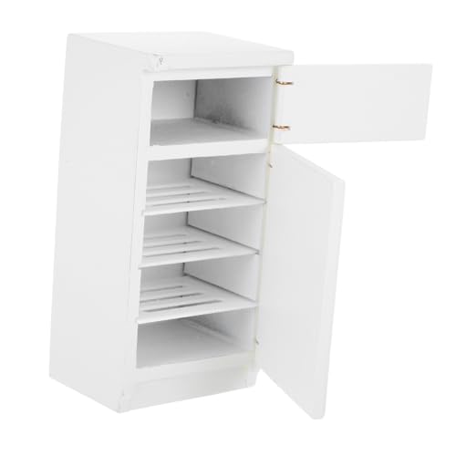 KONTONTY Mini-möbel Miniaturmöbel Miniatur-möbelmodell Mini Möbel Miniaturregal Möbel Für Die Dekoration Holzspielzeug Weiß Hölzern von KONTONTY