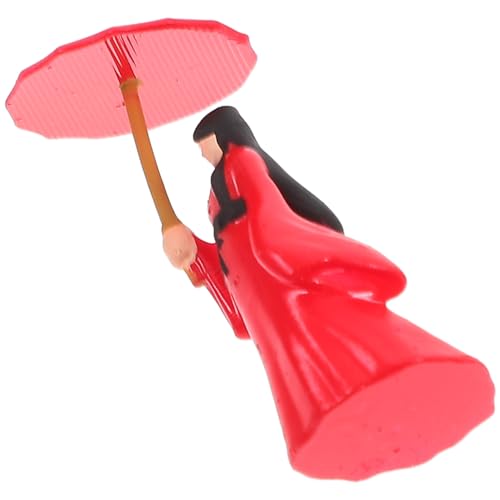 KONTONTY Mini -regenschirmmädchenmodell Schmuck Figur Dekoration Tischplatte „altes Mädchen“. Märchengarten Statue Im Hanfu-Stil Handwerk Im Chinesischen Stil Harz Rot KONTONTY Mini -regenschirmmädchenmodell Schmuck Figur Dekoration Tischplatte „altes Mädchen“. Märchengarten Statue Im Hanfu-Stil Handwerk Im Chinesischen Stil Harz Rot von KONTONTY