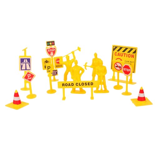 KONTONTY Mini-verkehrsschilder Baustellen Straßenkegeln und Absperrungen Pädagogische Verkehrszeichen für Robustes Kunststoffmodell für Lernen Rollenspiel und Dekoration KONTONTY Mini-verkehrsschilder Baustellen Straßenkegeln und Absperrungen Pädagogische Verkehrszeichen für Robustes Kunststoffmodell für Lernen Rollenspiel und Dekoration von KONTONTY