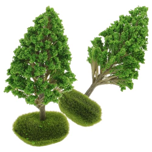 KONTONTY Miniatur Bäume Für Diorama Landschaftsgestaltung Künstliche Bäume Dekoration Für Modellbau Und Sandtisch Miniatur Landschaftsbaum Set von KONTONTY