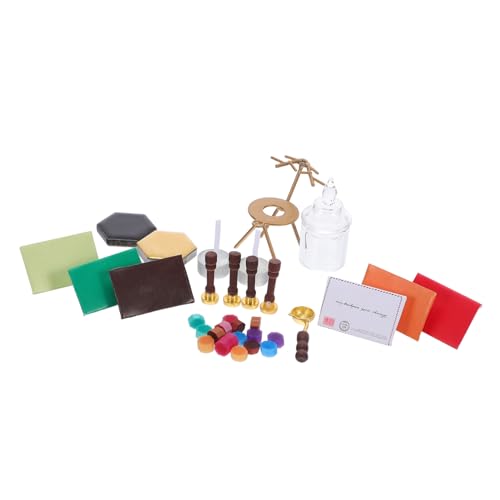 KONTONTY Miniatur Dollhouse Wachssiegel Stempel Set mit Wachserhitzer Weihnachtsmotive für DIY Basteln und Miniatur Dekoration Zubehör von KONTONTY