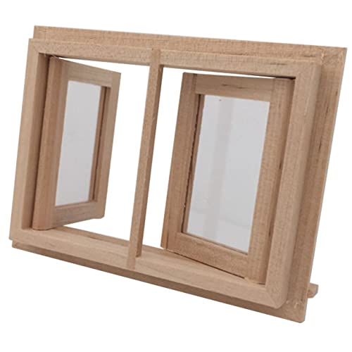 KONTONTY Miniatur Fenster Modell Für Puppenhäuser DIY Holzspielzeug Für Liebevolles Zubehör Für Die Kreative Spielwelt Ideales Für Kleine Bauherren Und Puppenliebhaber KONTONTY Miniatur Fenster Modell Für Puppenhäuser DIY Holzspielzeug Für Liebevolles Zubehör Für Die Kreative Spielwelt Ideales Für Kleine Bauherren Und Puppenliebhaber von KONTONTY