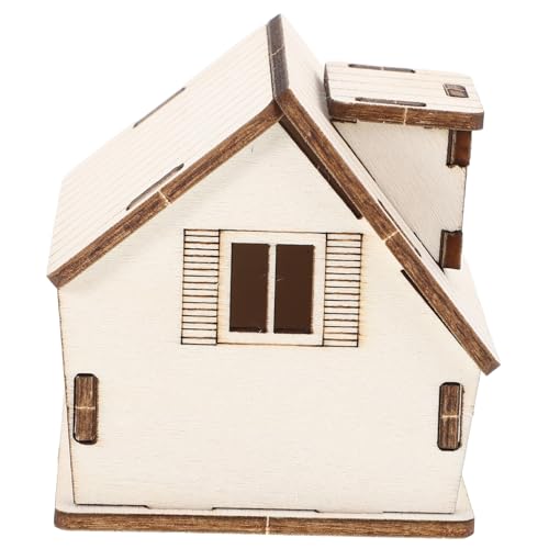 KONTONTY Miniatur Holzhaus Modell Robust Verarbeitet Realistische Sandtisch Szene Vielseitig für Mikro Gärten Puppenhäuser und Landschaftsbau Kreative Bastelidee für Erwachsene KONTONTY Miniatur Holzhaus Modell Robust Verarbeitet Realistische Sandtisch Szene Vielseitig für Mikro Gärten Puppenhäuser und Landschaftsbau Kreative Bastelidee für Erwachsene von KONTONTY