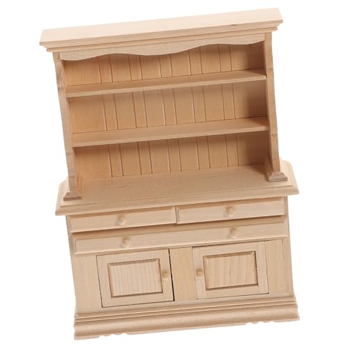 KONTONTY Miniatur Holzschrank Modell Mini Puppenhaus Möbel Dekorativer Miniatur Wandschrank aus Holz DIY Bemalbar Leicht und Platzsparend Sicher KONTONTY Miniatur Holzschrank Modell Mini Puppenhaus Möbel Dekorativer Miniatur Wandschrank aus Holz DIY Bemalbar Leicht und Platzsparend Sicher von KONTONTY