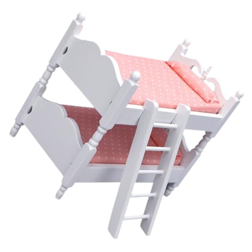 KONTONTY Zubehör Puppenhaus Miniatur Möbel Modell Für Puppenhaus Etagenbett Aus Dekorative Mini Einrichtung Perfektes Zubehör Für Puppenstuben Ideal Für Kreative Spielwelten Und Kinderspaß von KONTONTY