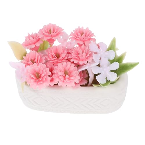 KONTONTY Topfmodell-Ornament Miniaturpflanze Blume Im Topf Kunstblumen-Ornament Puppenhaus Kleines Haus Miniaturdeko Blumendeko KONTONTY Topfmodell-Ornament Miniaturpflanze Blume Im Topf Kunstblumen-Ornament Puppenhaus Kleines Haus Miniaturdeko Blumendeko von KONTONTY