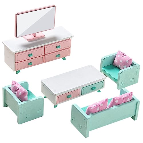 KONTONTY Miniatur öbel Set Für Puppenhaus öbel Dekoration Für Puppenhaus Zubehör Für Wohnzimmer Ideal Für Kreative Rollenspiele Und Miniatur Deko KONTONTY Miniatur öbel Set Für Puppenhaus öbel Dekoration Für Puppenhaus Zubehör Für Wohnzimmer Ideal Für Kreative Rollenspiele Und Miniatur Deko von KONTONTY