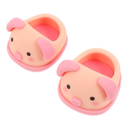 KONTONTY Miniatur Puppenschuhe für Puppen Stehende Weiche mit Süßem Schweine Design Vielseitig für Puppenparty und Kreatives Ankleiden Zubehör für Mädchen und Jungen KONTONTY Miniatur Puppenschuhe für Puppen Stehende Weiche mit Süßem Schweine Design Vielseitig für Puppenparty und Kreatives Ankleiden Zubehör für Mädchen und Jungen von KONTONTY
