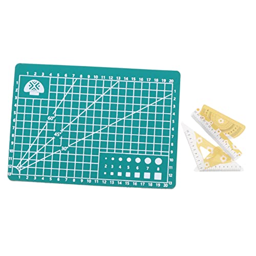 KONTONTY Miniatur Ruler mit Unterlage für Puppenhaus Teiliges Zubehör für Puppen und Mini Doll Spielzeuge Langlebige und Praktische Simulation von Messwerkzeugen zur Kreativitätsförderung von KONTONTY