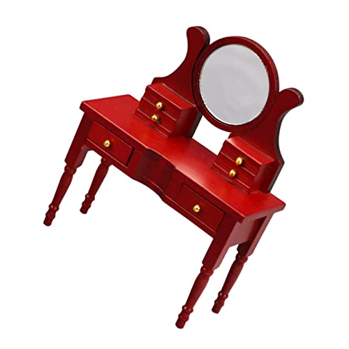 KONTONTY Miniatur Schminktisch Möbel Realistische Puppenhaus Deko Leichtes Mini Haus Zubehör Detailreiches Wohnzimmer Ornament Geeignet für Mini Haus und Puppenräume KONTONTY Miniatur Schminktisch Möbel Realistische Puppenhaus Deko Leichtes Mini Haus Zubehör Detailreiches Wohnzimmer Ornament Geeignet für Mini Haus und Puppenräume von KONTONTY