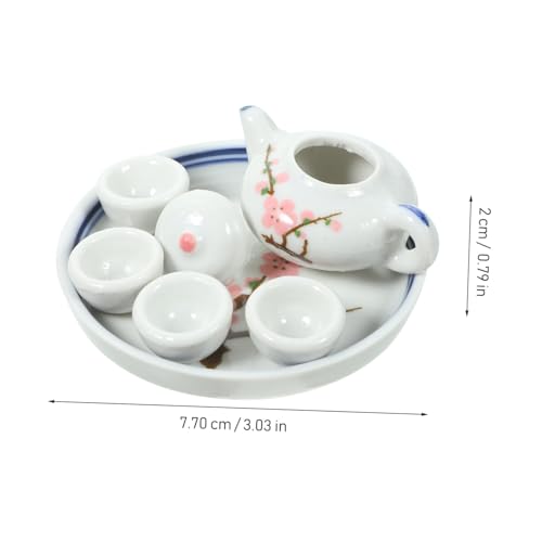 KONTONTY Miniatur Teeservice aus Keramik Dekoratives Puppenhaus Zubehör Langlebiges und Glattes Teeset Geeignet für Kinderküchen und Rollenspiele Farblich Zufällige Deckel Zufällige Farbe KONTONTY Miniatur Teeservice aus Keramik Dekoratives Puppenhaus Zubehör Langlebiges und Glattes Teeset Geeignet für Kinderküchen und Rollenspiele Farblich Zufällige Deckel Zufällige Farbe von KONTONTY