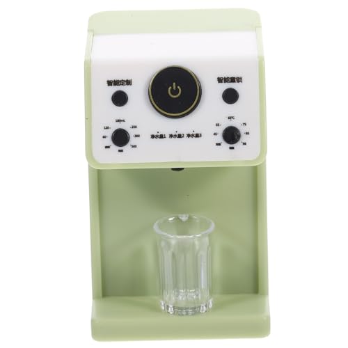 KONTONTY Miniatur-Wasserspender Gekritzel Brunnen Auto Dinosaurier Miniatur-Wassermaschine Mädchen puppenhaus Wasserspender- Modell Wasserspender kleines Modell Plastik Light Green von KONTONTY