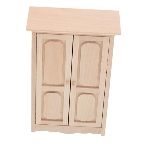 KONTONTY Puppenhaus Miniatur Holz Schrank Lagerung Für Maßstab 112 Dekorative Spielzeug Display von KONTONTY
